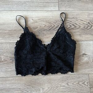 Black Lace Bralette Top